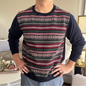 Men's Multicolor Patterned Sweater